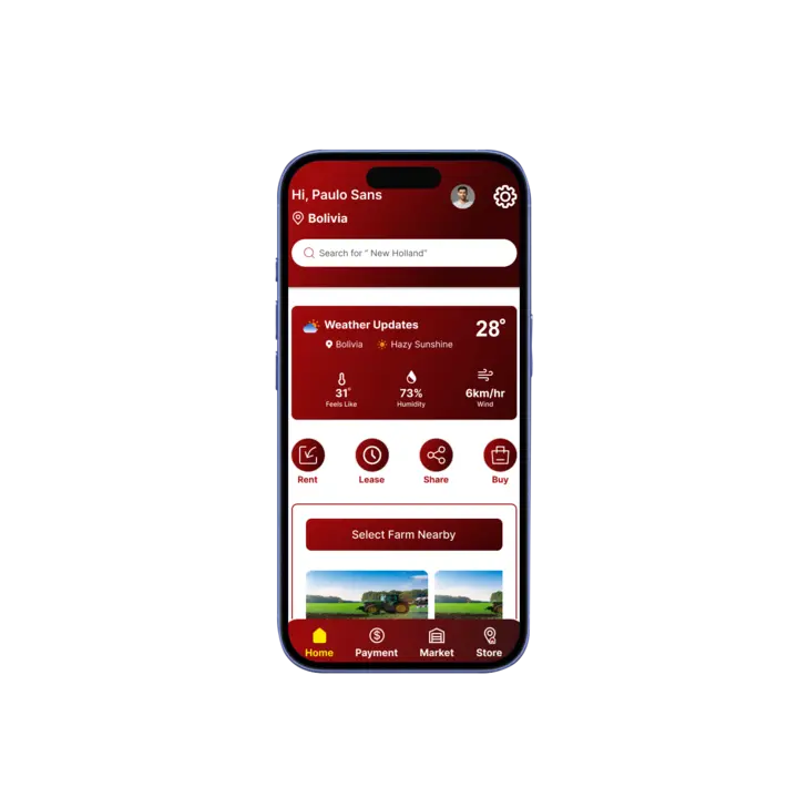 Farmer App Screen 1